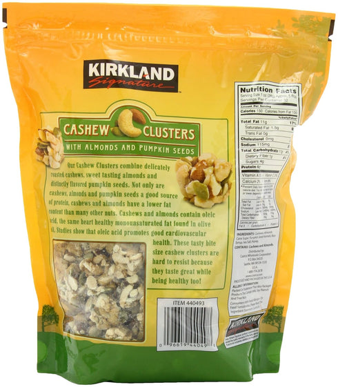 KIRKLAND 32 Oz (440493) Signature's Cashew Cluster With Almonds & Pumpkin Seeds