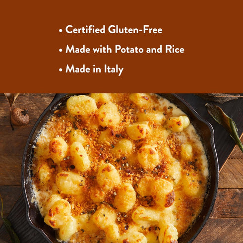 16 (4 Pack) DeLallo Gluten Free Gnocchi Pasta, Ounce Box, Non-GMO, Made with Potato and Rice Flour, Vegan