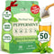Hiihone Peppermint Tea Bags 50 Count Pure Peppermint Mint Tea, Caffeine-Free Herbal