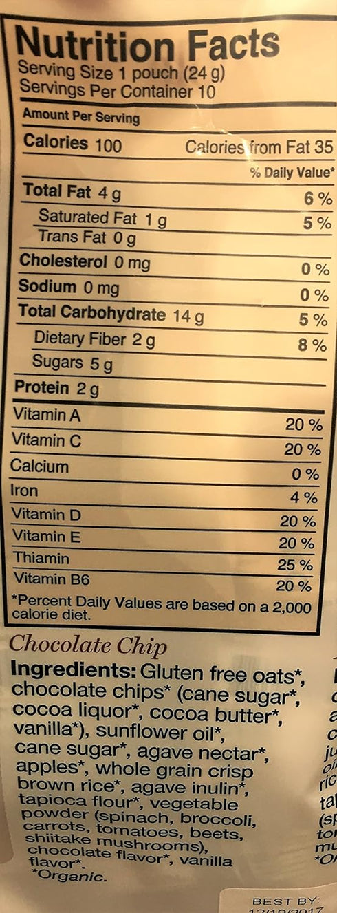 Made Good Pack (20 0.85 oz. 10 10 MadeGood Granola Minis Club ct, each); Bags Chocolate Chip and Bags Mixed Berry
