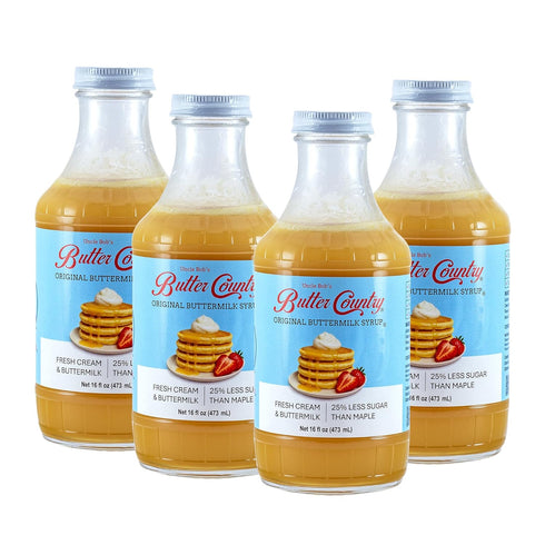 Uncle Bob's Butter Country Original Buttermilk Syrup for Pancakes and Waffles, Gluten
