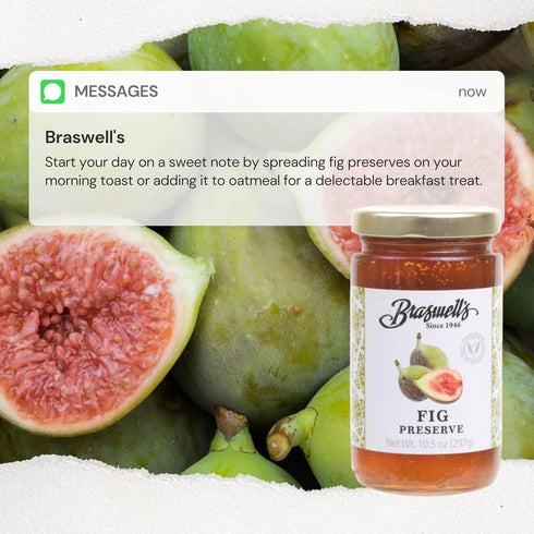 10.5 OZ (Pack 2) Braswell's Pure Fig Preserves