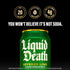 19.2 Oz (Pack 12) Liquid Death Soda-Flavored Sparkling Water - Severed Lime (Classic Lime Soda), Less Sugar*, Huge