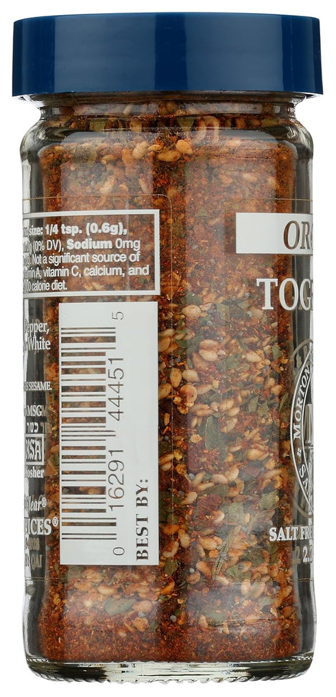Bassett 2.2 oz Morton & Organic Togarashi | Japanese Spice Blend for Rice, Seafood & Stir-Fries | Gluten Free, Salt