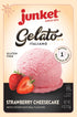 4 1 Frozen (Pack 6) Junket Gelato Mix: Strawberry Cheesecake Homemade Gelato Ice Cream Mix for Ice Cream Maker or Stir