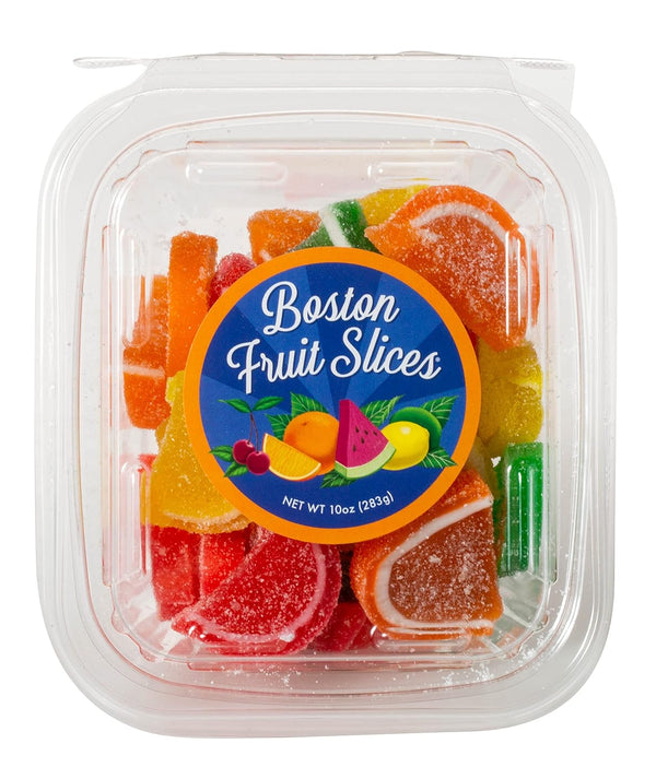 Boston Fruit Slices Mini Fruit Gummy Candies 10oz Tub