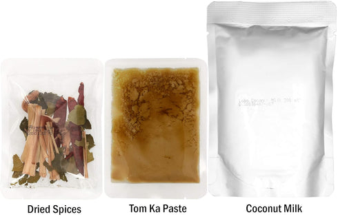 Lobo Pack 2 Tom Ka Soup Cooking Kit (Tom Ka Paste, Coconut Milk, Dried Spices)