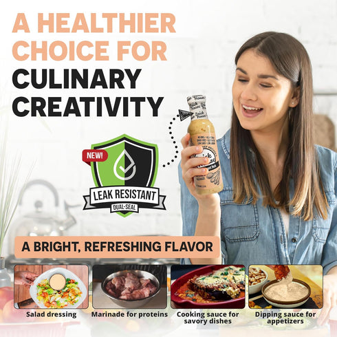 12 Oz 2 Pack Brick House Classic Sweet Herb Vinaigrette Dressing & Marinade, - Low-Sodium, Low-Carb, Dairy-Free