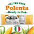 17.6oz (500g) (Pack 4) Food To Live Gluten-Free Polenta Ready To Eat, Traditional Italian Pre-cooked Yellow Cornmeal