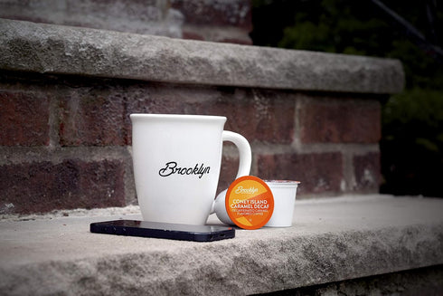 2.0 40 Count, Brooklyn Beans Coffee Pods, Coney Island Caramel Decaf - Compatible with Keurig K Cup Brewers Including