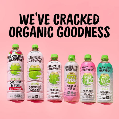 Harmless 10 Oz, 12 Pack Harvest Organic Coconut Water Fl Original Coconut Water No Sugar Added, No Added Flavor Only