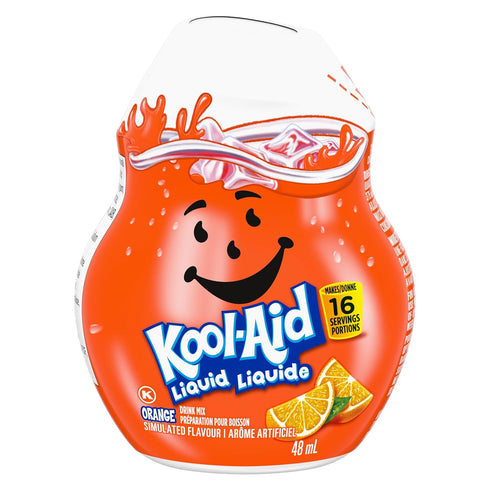 Kool-Aid Orange Liquid Drink Mix, 48mL/1.6 fl.oz., Imported from Canada