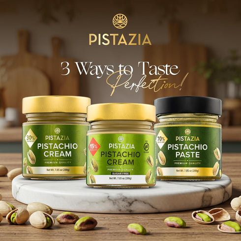 7.05 oz (200g) Pistazia Pistachio Cream Premium Turkish Pistachio Spread Organic, No Additives Perfect for Dubai