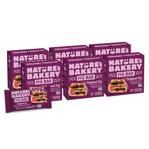 Natures Bakery Whole Wheat Fig Bars, Original Fig, Real Fruit, Vegan, Non-GMO,