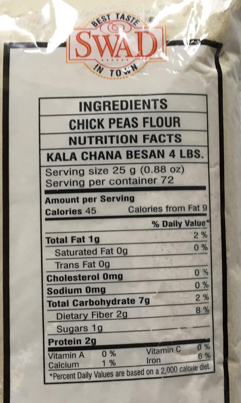 Swad 4 lbs Kala Chana Besan (Chick Peas Flour)