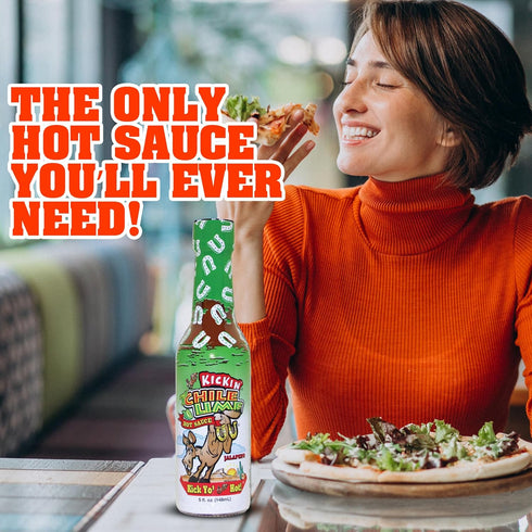 5 oz ASS KICKIN' Chili Lime Hot Sauce - - Premium Gourmet Hot Sauce for Chicken Wings and Breakfast Burritos Perfect