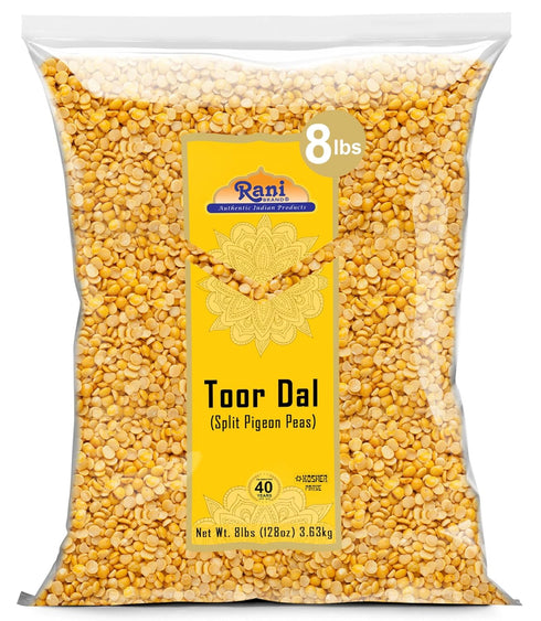 Rani Toor Dal (Split Pigeon Peas) 128oz (8lbs) 3.63kg Bulk ~ All