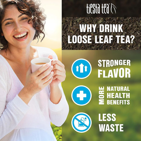 25 2 Tiesta Tea Merry Cocoa Cherry Premium Loose Leaf Tea, Chocolate Cherry Herbal Blend, Caffeine Free, Hot or Iced