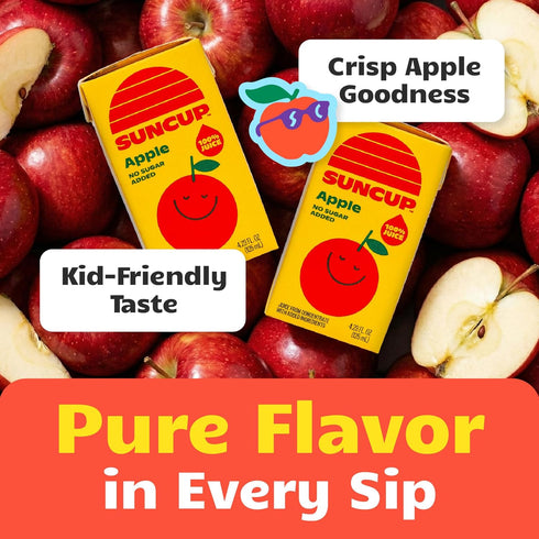 100% 49 Pack 4.23 oz (40 Pack), SunCup Juice Boxes for Kids | No Added Sugar, No Dyes, No Preservatives | Trusted