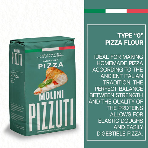 Molini Pizzuti "0" 1KG Farina Per Pizza Type wheat Flour for Pizza