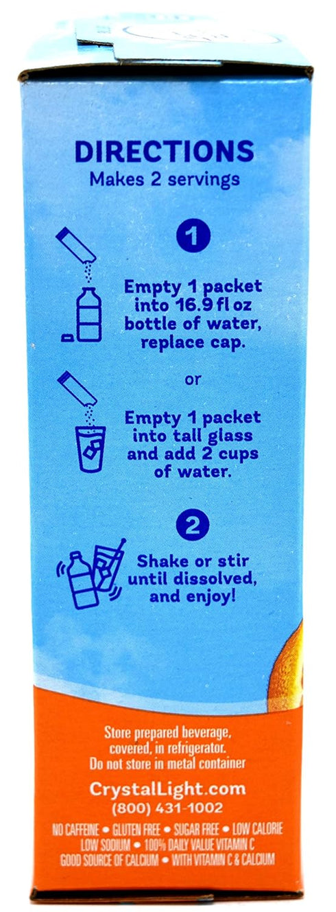 10 Count (Pack 1) Crystal Light, Drink Mix Classic Orange