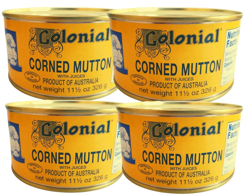 Colonial Corned Mutton Corned Mutton with Juices Pack of 4