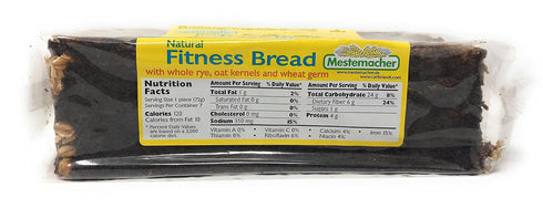 Pack 17.6 oz (3-Pack) Mestemacher Natural High Fiber Bread Variety Fitness, Rye & Sunflower Seed Whole Grain, Vegan