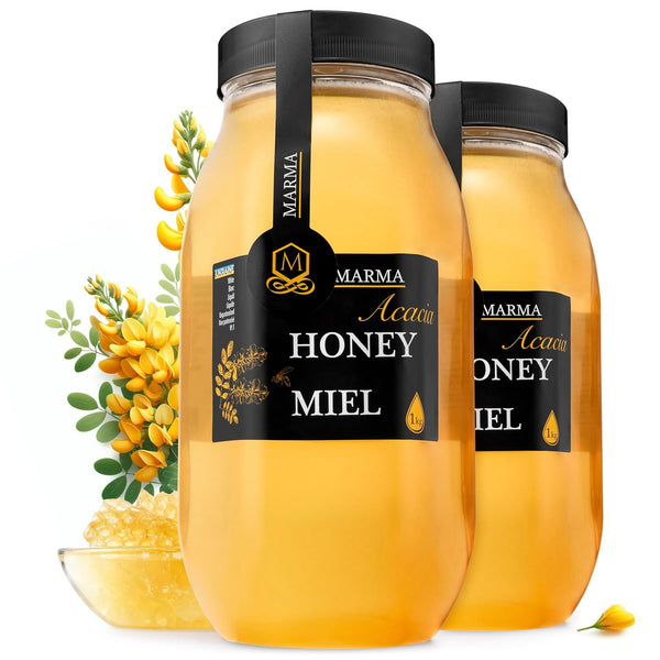 HONIGMA Marma Acacia Honey | Exquisite Taste | 100% Pure | Unpasteurized