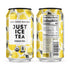 12-Pack (12oz Just Ice Tea, Lemon Flavored Black Iced Tea, Cans), USDA Certified Organic, Real Brewed, Low Calorie, No