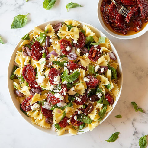 16Oz Packed Bella Sun Luci Sun Dried Tomatoes Halves in Olive Oil, Glass Jar, Premium Mediterranean Italian Style