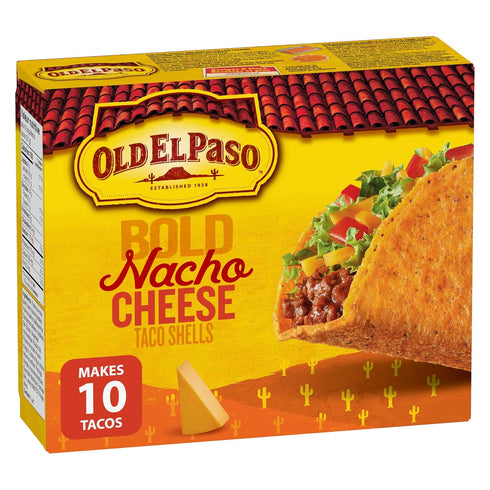 Old El Paso Gluten Free Cheesy Blasted Taco Shells 153g/5.4oz {Imported from