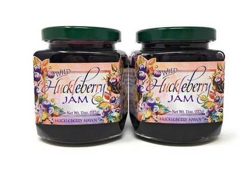Huckleberry Haven Wild Montana Huckleberry Jams and Preserves (2 Pack of Jam)