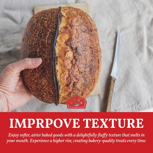 10oz Bakers Club Artisan Dough Conditioner Bread Improver & Baking Enhancer for Better Texture, Volume & Shelf Life
