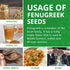 7 Jiva Organic Fenugreek Seeds Ounce Non-GMO, Gluten Free, All Natural Fenugreek Spice Organic Fenugreek Seeds for Hair