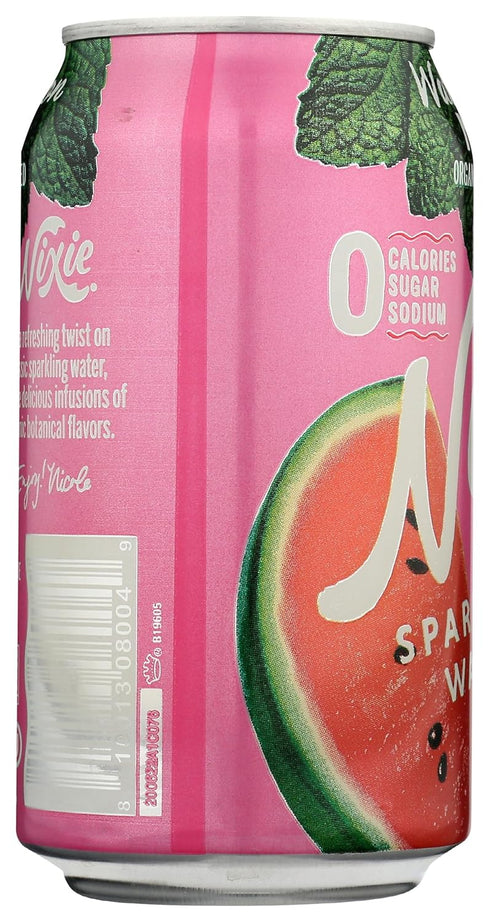 12 Nixie Organic Watermelon Mint Sparkling Water, FZ