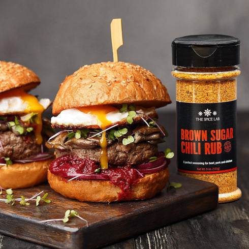 The Spice Lab Brown Sugar Chili Rub - Gourmet BBQ Dry Rub For Succulent Pork Ribs, Juicy Beef, Tender Chicken & Shrimp