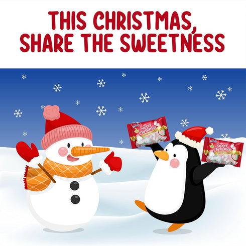 Colombina Sweet Christmas Marshmallows, Assorted Vanilla Bean Marshmallows, 5.1oz (Pack of 1)