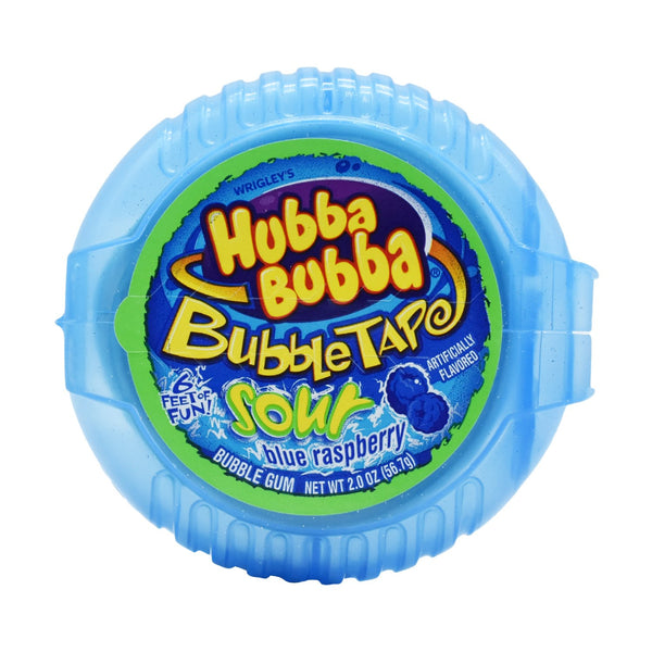 Hubba Bubba Bubble Tape, Sour Blue Raspberry, 6 Feet Gum, 56.7gm