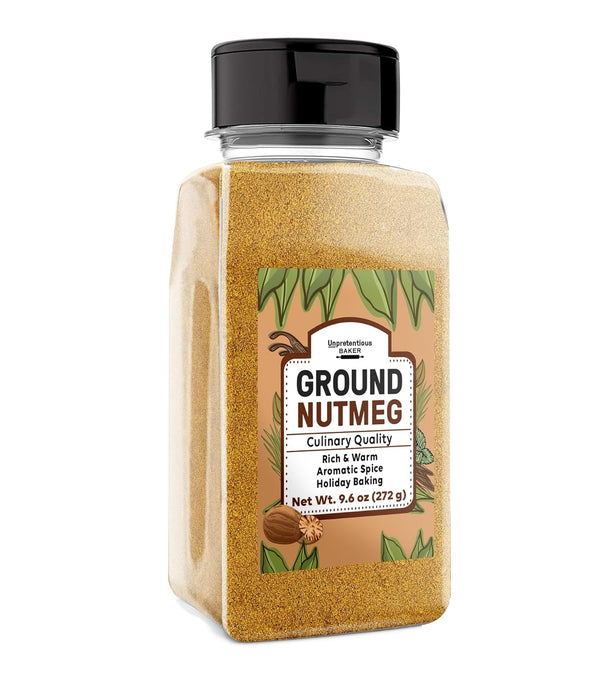 Unpretentious Ground Nutmeg, 9.6 oz, Rich & Warm Traditional Spice, Aromatic