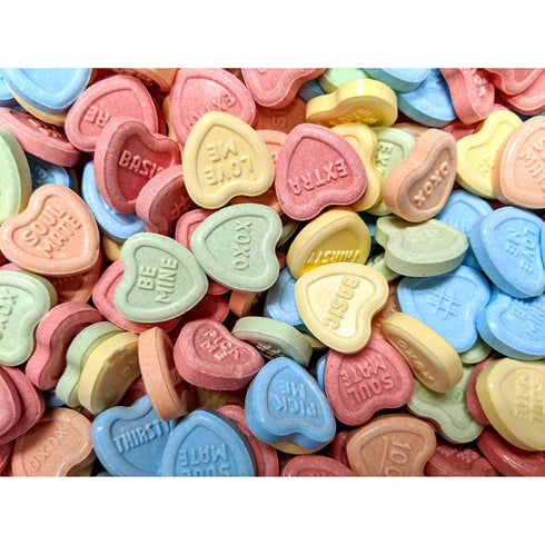 Conversation Heart Candy - Heart Shaped Valentines Candy - Sweet Hearts Love
