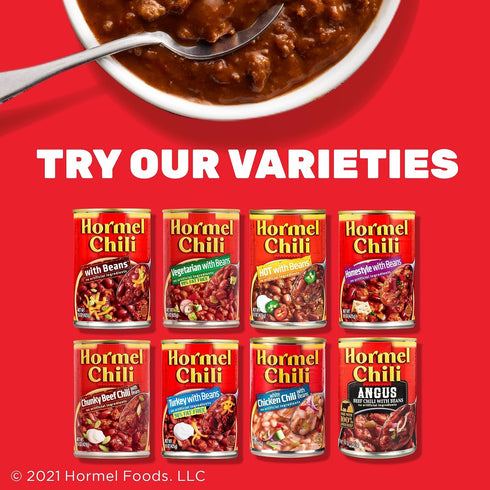 15 (Pack 12) Hormel Chili Hormel Home Style Chili With Beans, Ounce