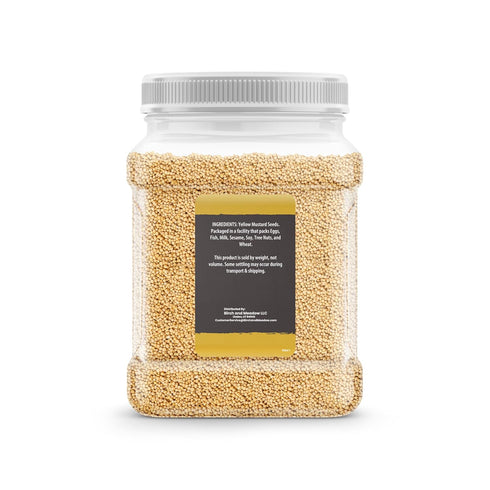 3 lb Birch & Meadow of Yellow Mustard Seeds, Mild Mustard Flavor, Dips & Dressings
