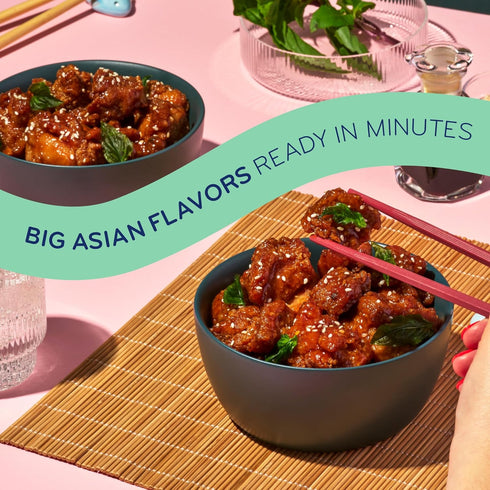 10 OZ Laoban Dumplings Taiwanese Style Popcorn Chicken with Soy Garlic Sauce