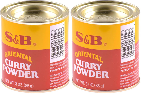 S&B Curry Powder Oriental, 3 Oz (Pack of 2)
