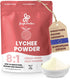 Jungle Powders Lychee Powder 5 Ounce Bag - Freeze Dried Lychee Fruit