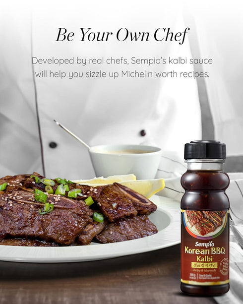 Sempio Korean Kalbi Marinade Sauce 17.6oz - Authentic Flavor for Korean BBQ, Ribs, Meat & More