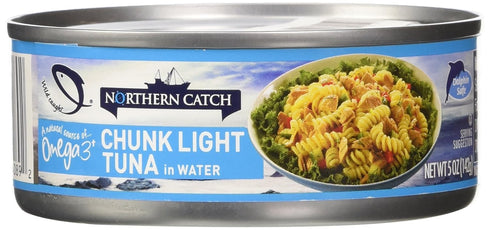 Northern Catch Premium Chunk Light Tuna in Water, 4.5-Ounce (Pack of 12)