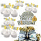 The DaPai Dollar Bill Theme Cake Topper & Cupcake Toppers Birthday Party Decoration Set