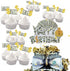 The DaPai Dollar Bill Theme Cake Topper & Cupcake Toppers Birthday Party Decoration Set