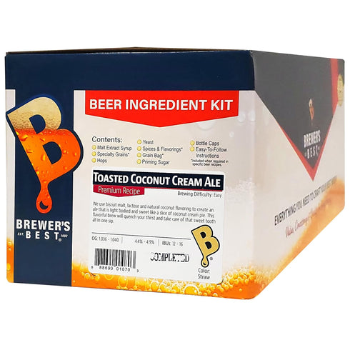 Brewer's Best Home Brew Beer Ingredient Kit -5 Gallon(Toasted Coconut Cream Ale)